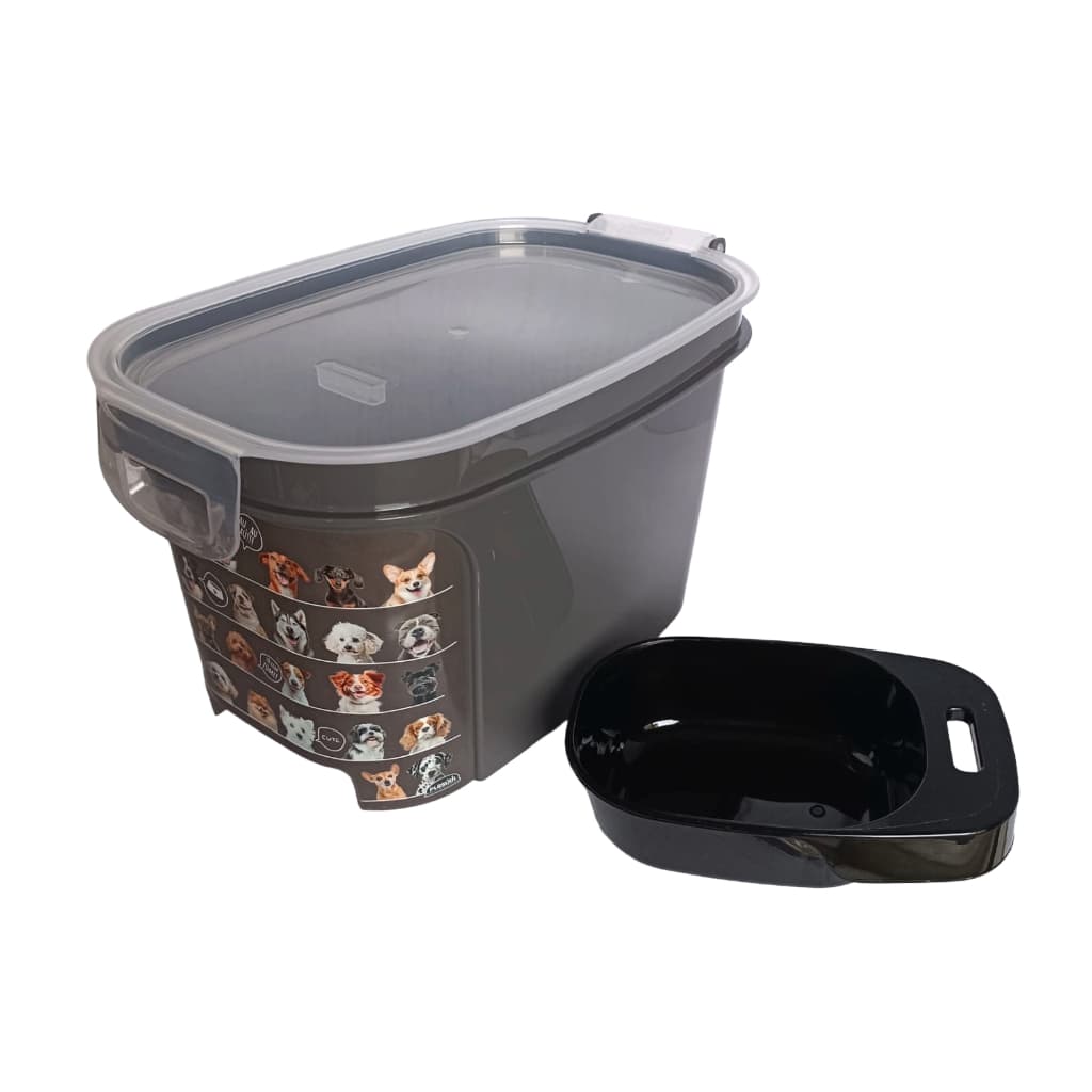 Porta Ração 4L Tampa Hermética Pote E Dosador P/ Cão Pet