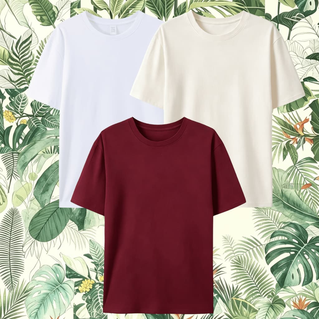 Tp Kit3 Camisetas masculinas de manga curta de alta qualidade | Tecido leve, disponível em várias cores, ideal para o us