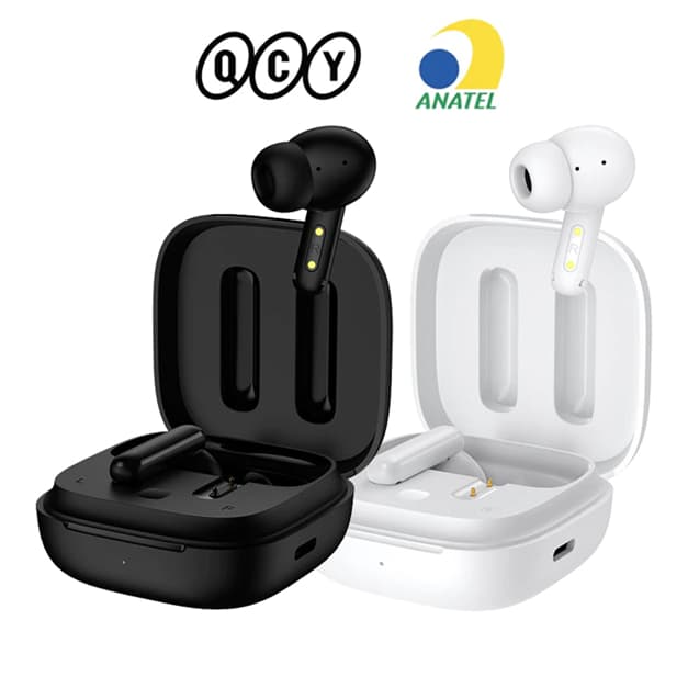 QCY T13 ANC Fones De Ouvido Sem Fio Bluetooth 5.1 Cancelamento De Ruído 4 Microfones Intra-Auriculares ANC
