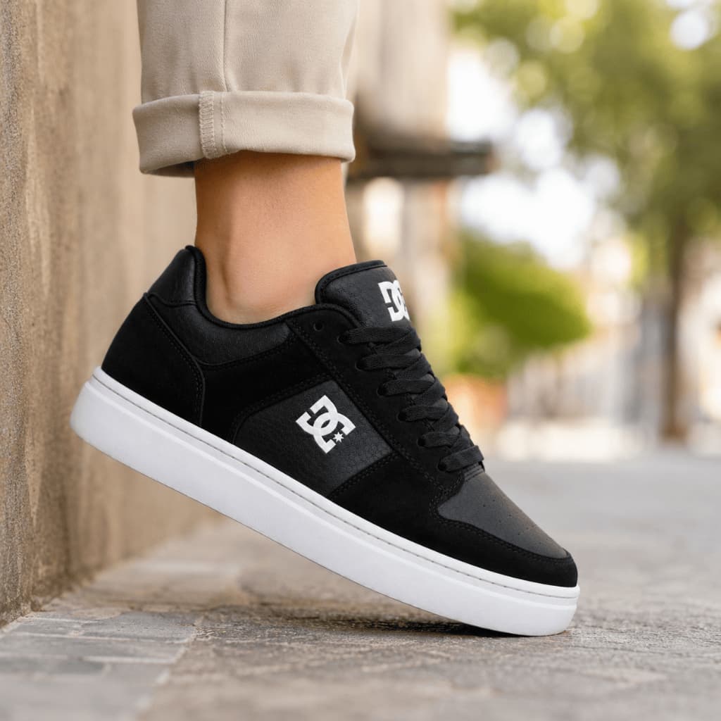 Tênis Feminino Masculino Casual Skate Street Preto Branco Sapatênis Confortável Leve Antiderrapante Moda Urbana Dia aDia
