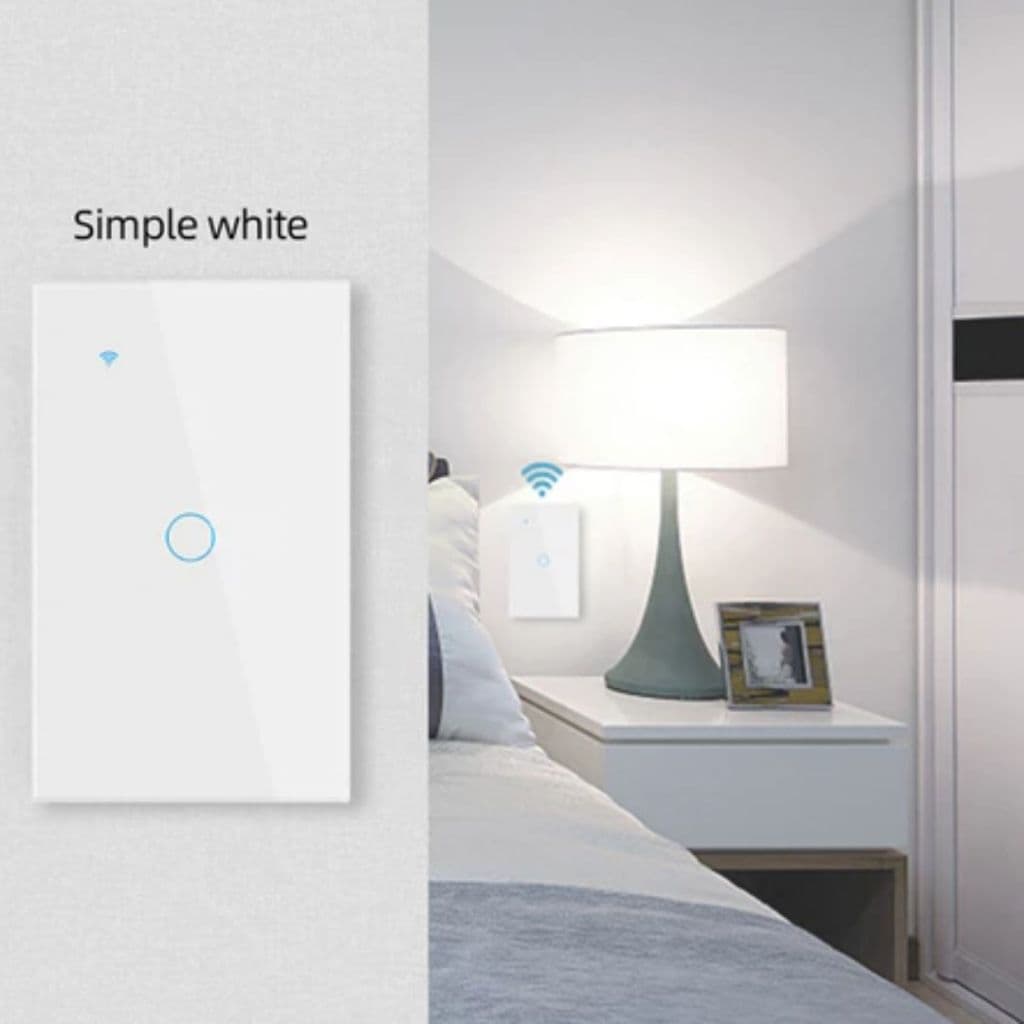 Interruptor Inteligente Wi-Fi Touch 2 Botões - Controle Remoto, Automatização e Design Sofisticado ,casa inteligente
