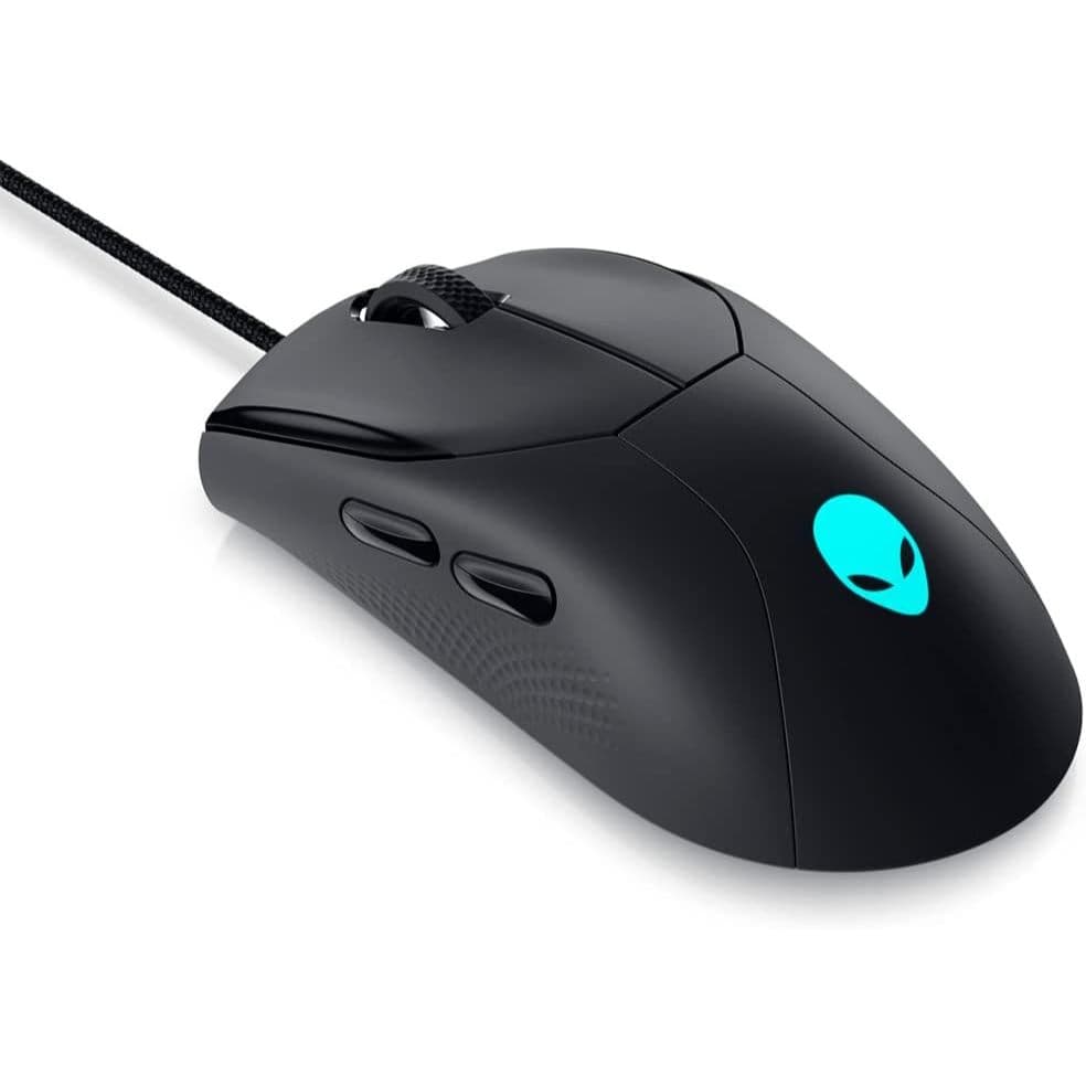Mouse Gamer Alienware AW320M USB 19000 DPI Sensor Óptico 6 Botões RGB Preto