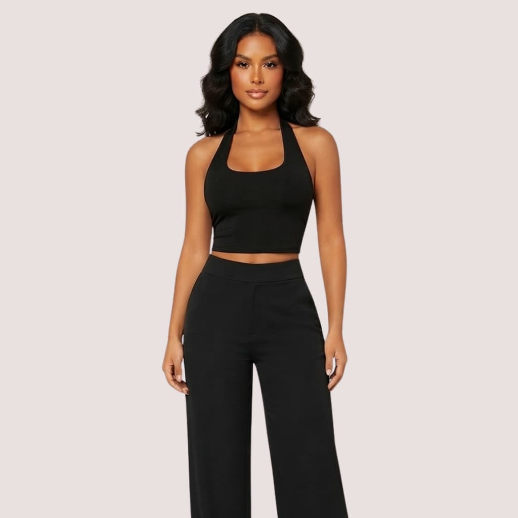 Blusinha Cropped Top Frente Única Costas Nua Básico Suplex Slim