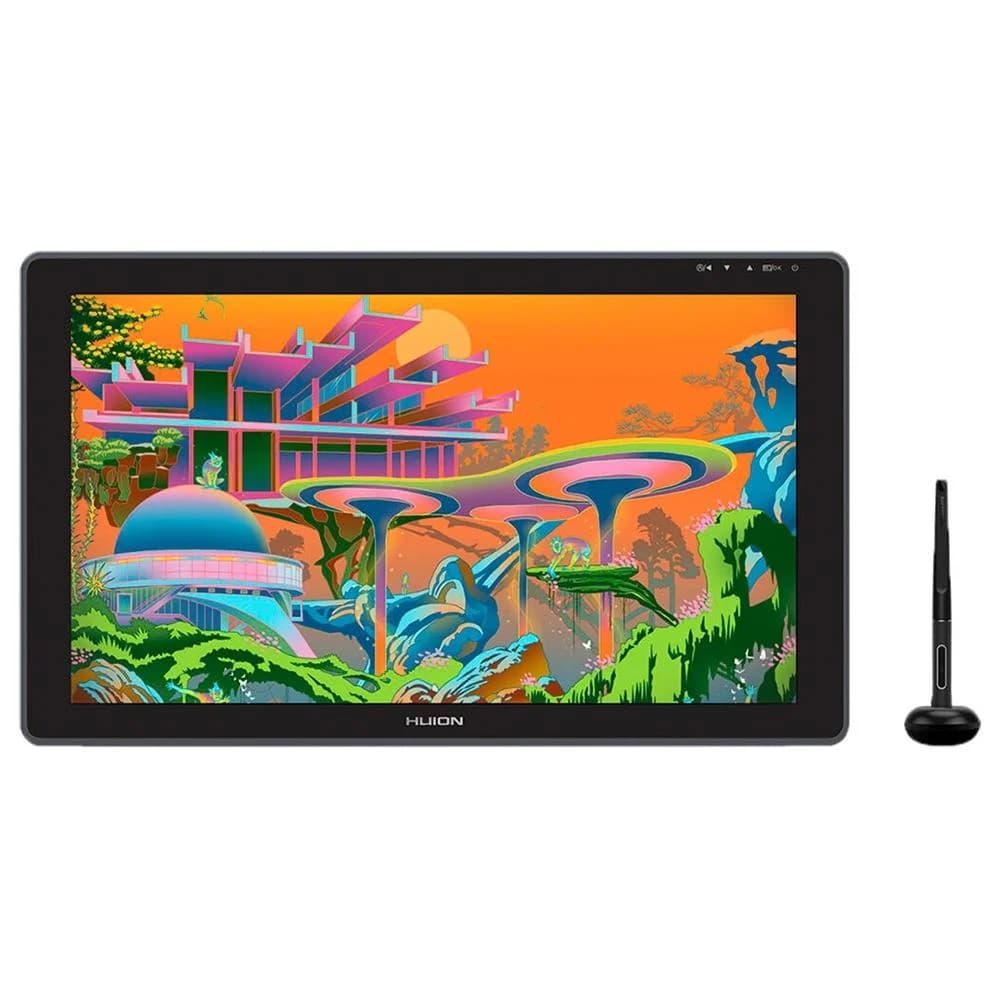 Mesa Digitalizadora Huion Kamvas Plus 22", Tela Full HD, Caneta PenTech 3.0, 8192 Níveis de Pressão, com Luva de Desenho