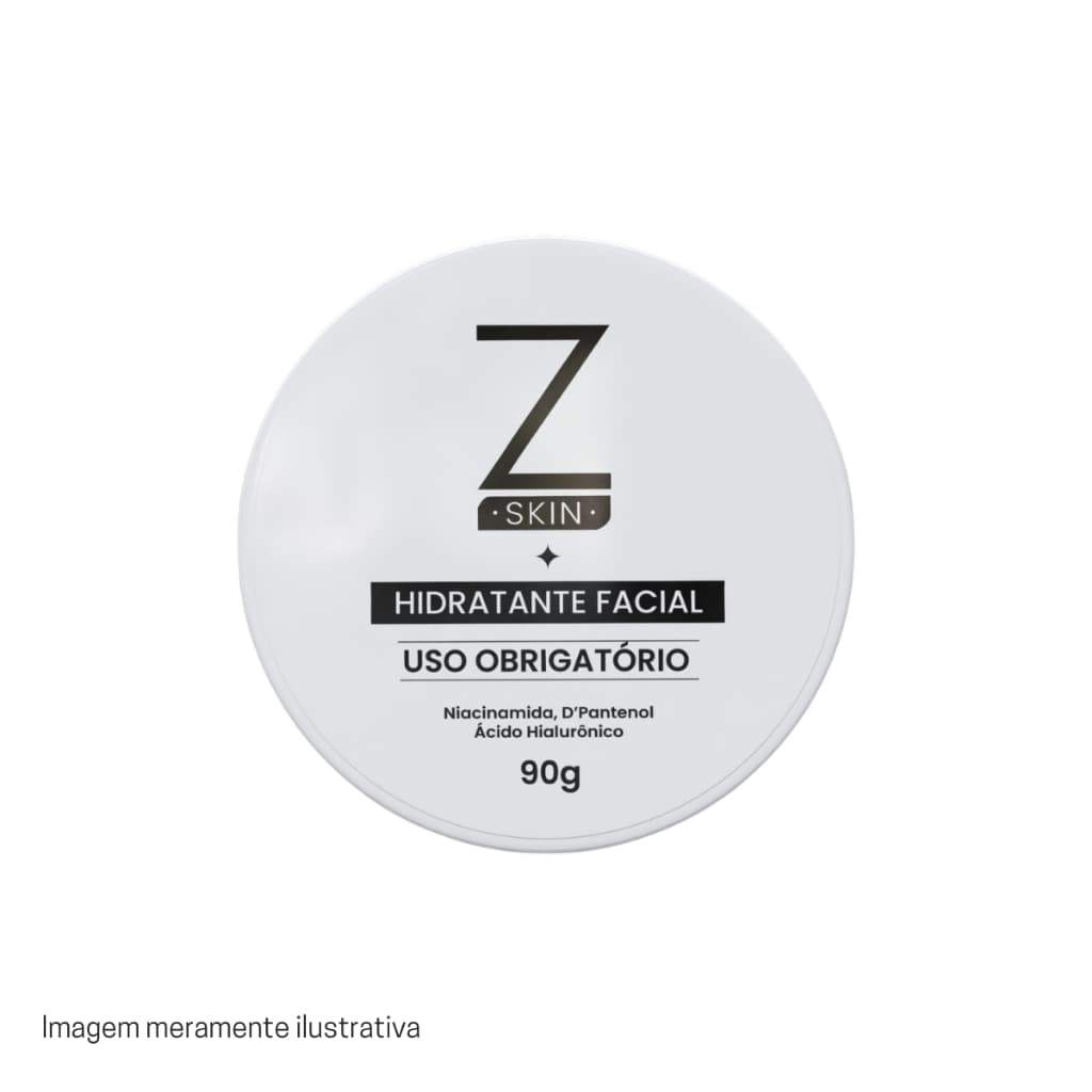 Hidratante Facial Zanphy Z Skin D-Pantenol 90g Para Rosto Hidratação Pele Ressecada Creme
