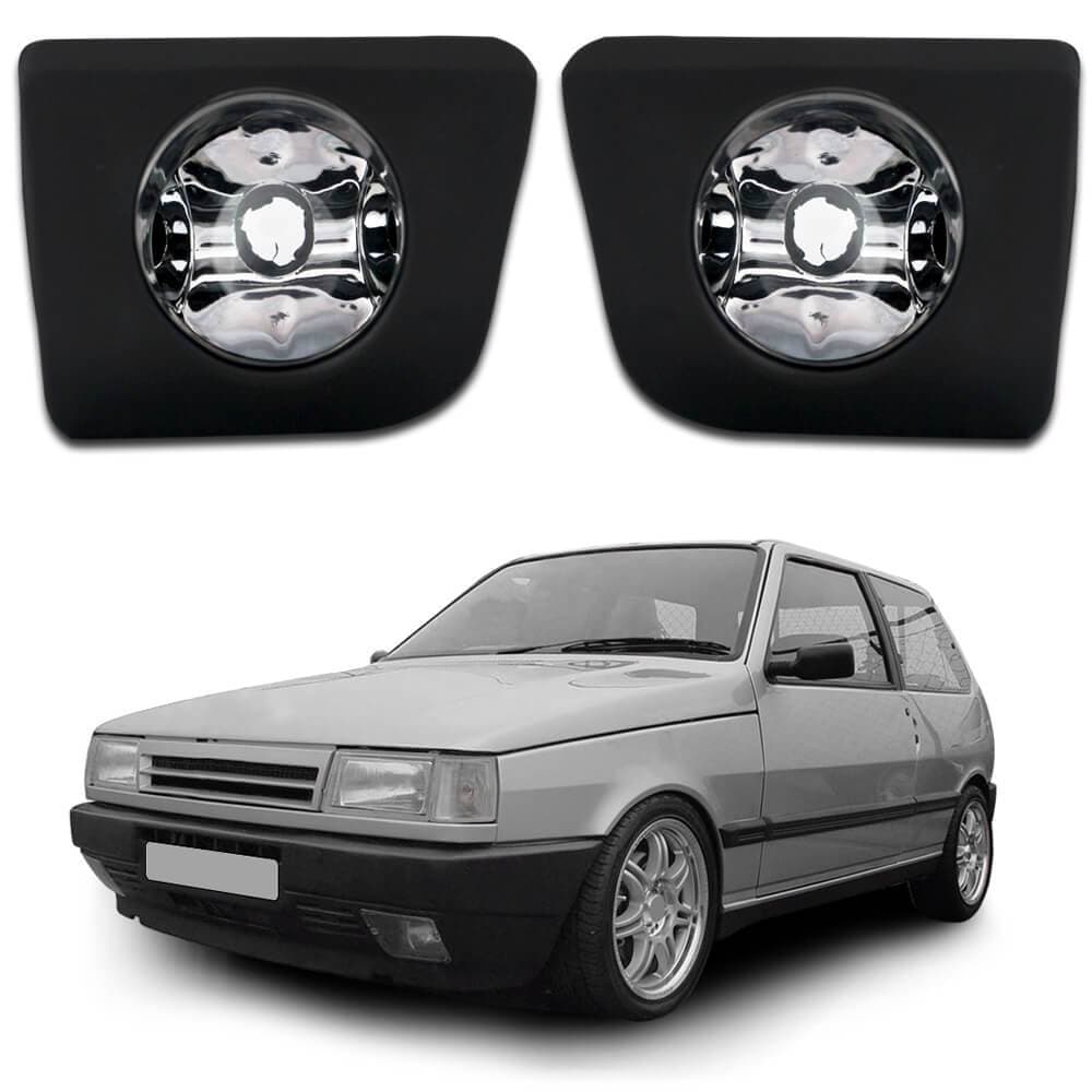 Kit Farol De Milha Fiat Uno Fiorino 1984 Até 2013 - Premio Elba 1985 Até 1996 - Kit Farol De Milha Auxiliar Neblina Uno
