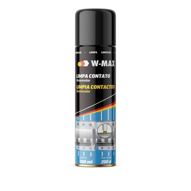 Graxa Spray Lubrificante Adesivo W-MAX - Alta Performance, Resistente à Água, Proteção Anticorrosiva 300ML