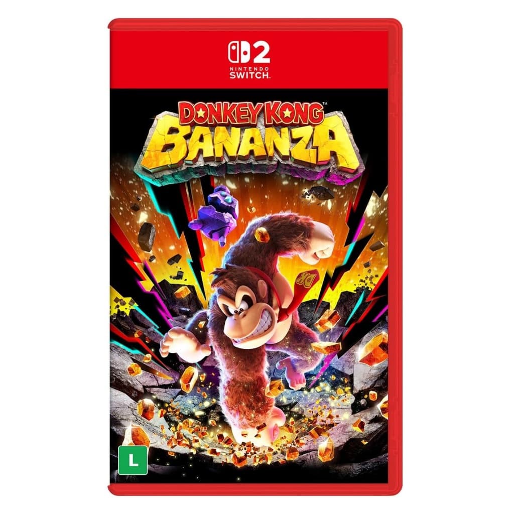 Donkey Kong Bananza Nintendo Switch 2 Mídia Física Lacrado