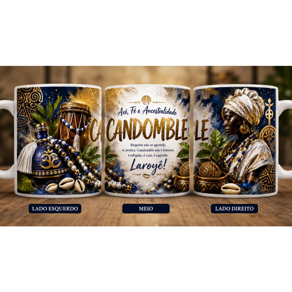 Caneca personalizada Candomblé,  Caneca Religião Afro, Caneca Umbanda,  Presente