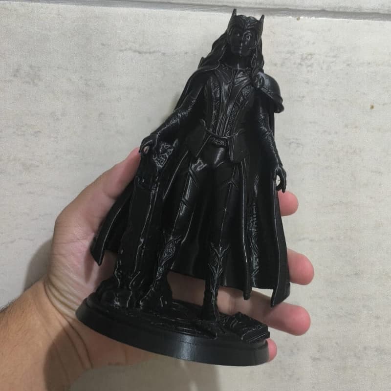 Action Figure Feiticeira Escarlate 20cm Marvel Estátua Impressão 3D Exclusiva Colecionável Wanda Maximoff Decoração Geek