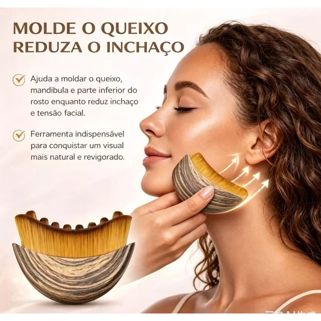 Escova Facial Gua Sha , Ferramenta De Massagem Modeladora Corporal Para Drenagem Linfática