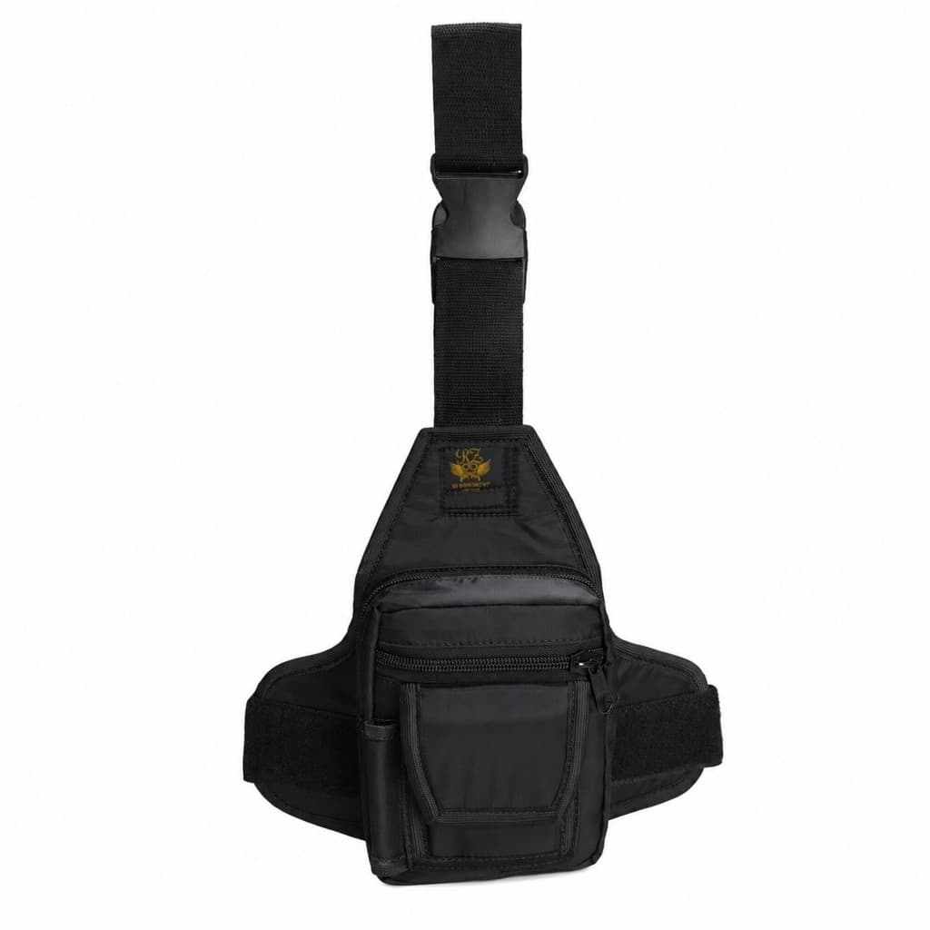 Bornal de Perna Compacto R&Z — 3 Bolsos, Ajuste Seguro e Tecido Impermeável