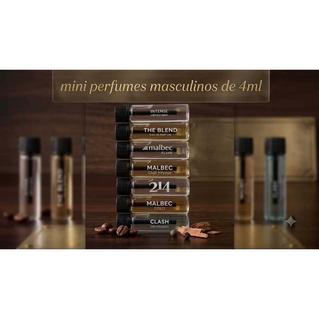 Mini Perfume Masculino Original Boticario. | 4ml. | Fragrância Masculina | Portátil | Prático para o Dia a Dia