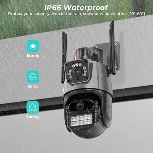 Câmera de Segurança Lente Dupla Wi-Fi Smart Ca 1007