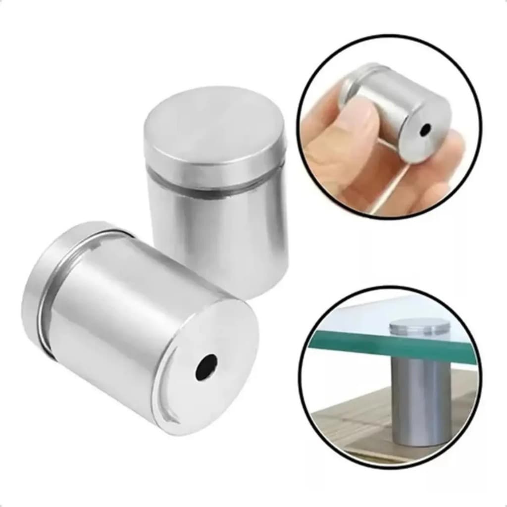 4 Prolongador Espaçador Suporte Para Vidro 2,5cm