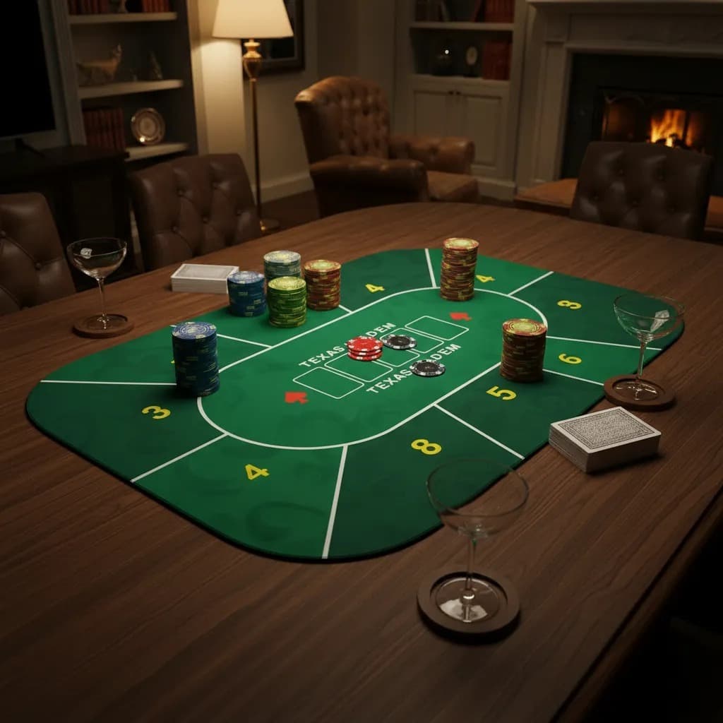 Toalha de Mesa Poker Antiderrapante Texas Tapete de Borracha Blackjack Baccarat Poquer Baralho DIA DOS PAIS