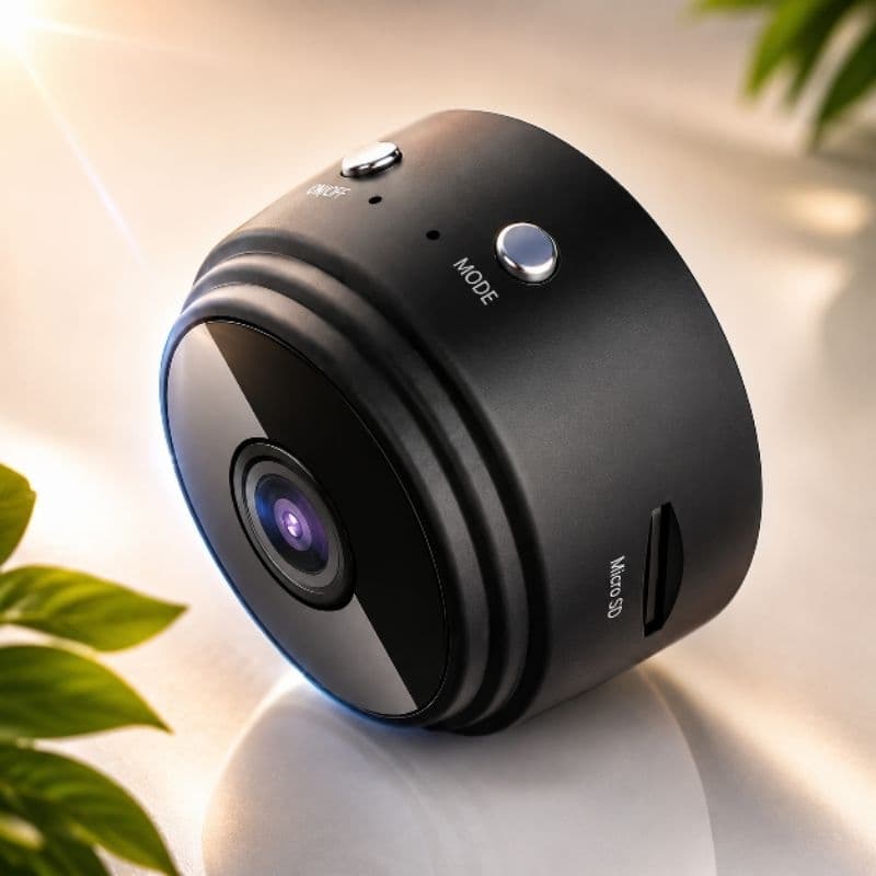 Mini Câmera Wi-Fi A9 Full HD 1080P Visão Noturna Detecção de Movimento Suporta Cartão 64GB