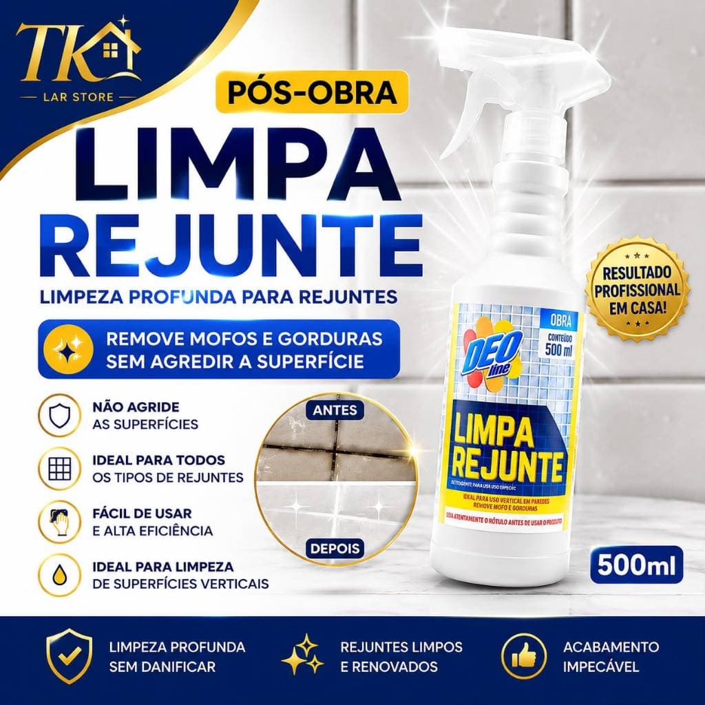 LIMPA REJUNTE DEO LINE Remove Mofos E Gorduras Para Limpeza De Rejuntes E Superfícies Verticais