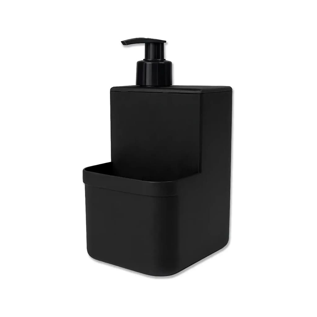 Porta Detergente Dispenser para Pia 550ml com Porta Esponja Organizador de Cozinha
