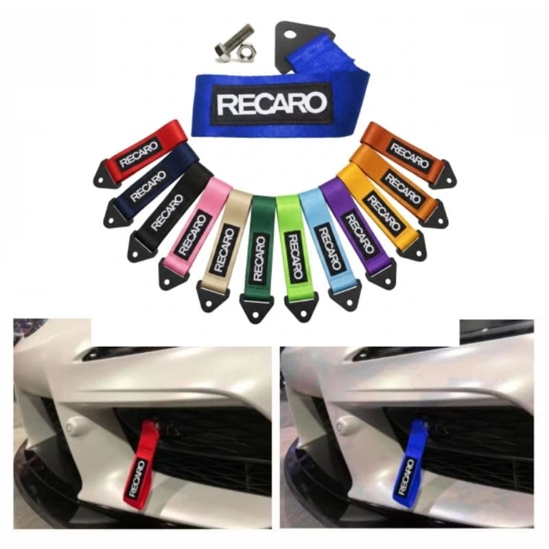Tow Strap Hook cinta para reboque Bordado RECARO