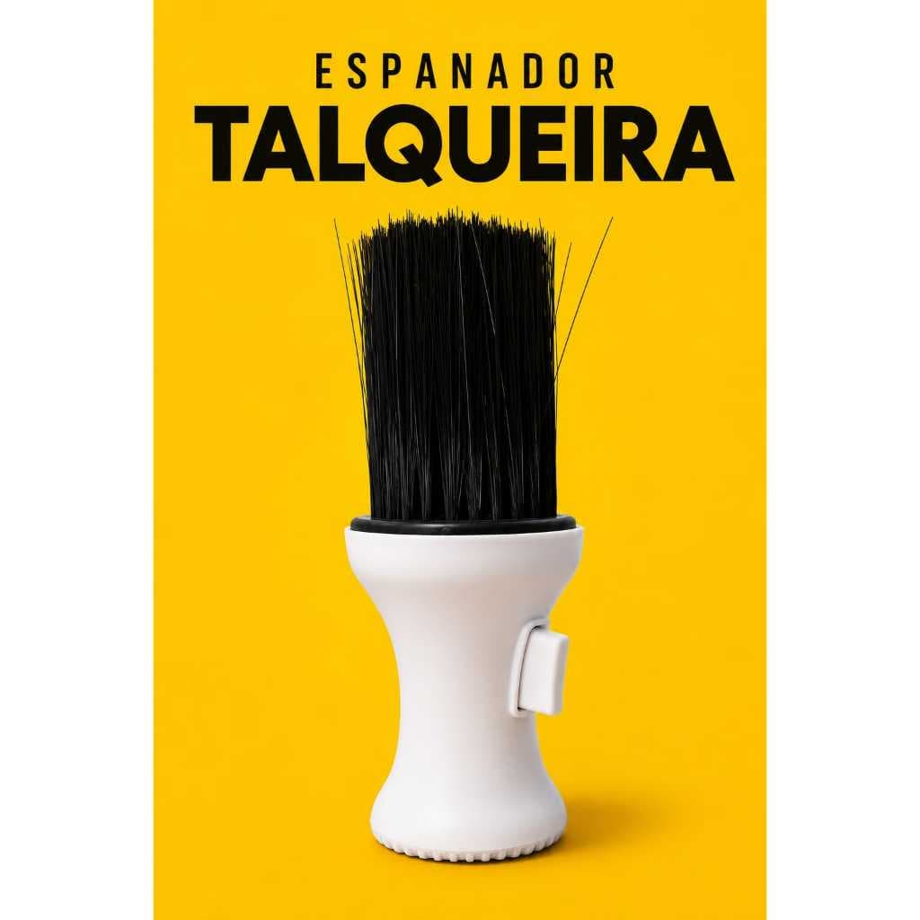 Espanador Pincel Talqueira Grande Pino Dosador Profissional