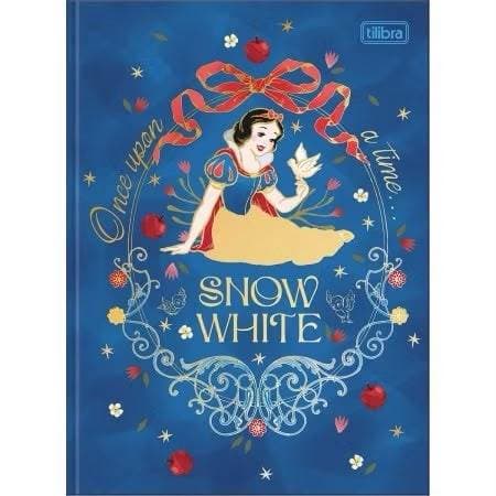 Caderno Colegial Capa Dura Branca de Neve 177mm x 230mm - 160 Folhas - Tilibra