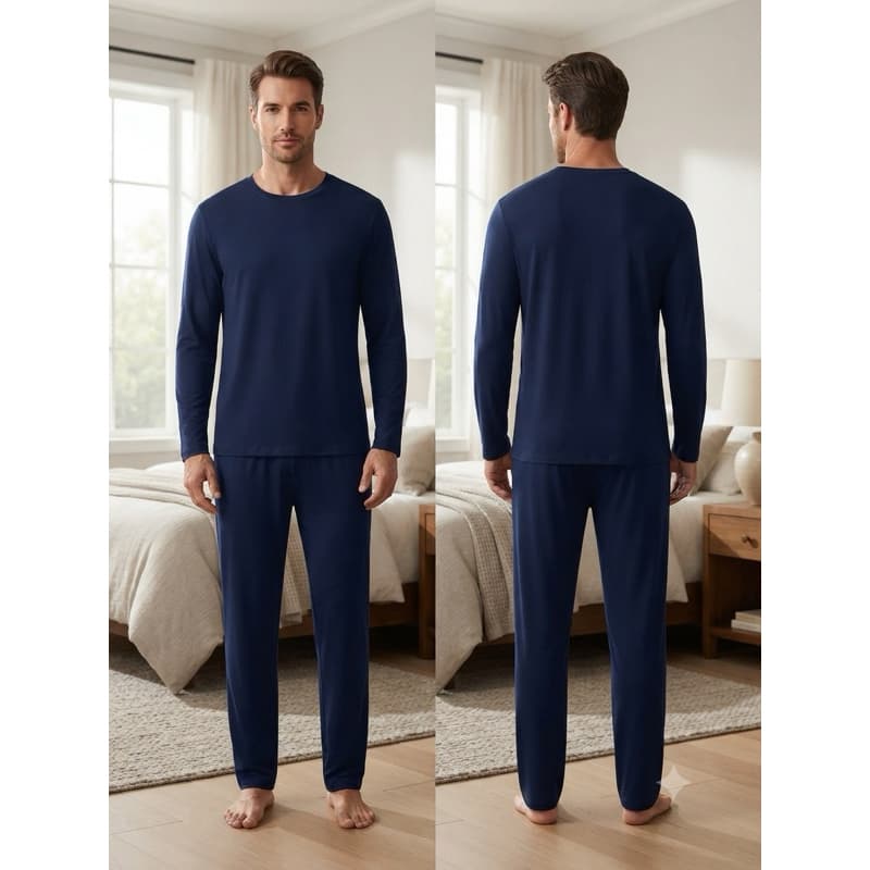 Pijama Masculino De Suede manga Longa e calça comprida ,Confortável e leve quentinho !