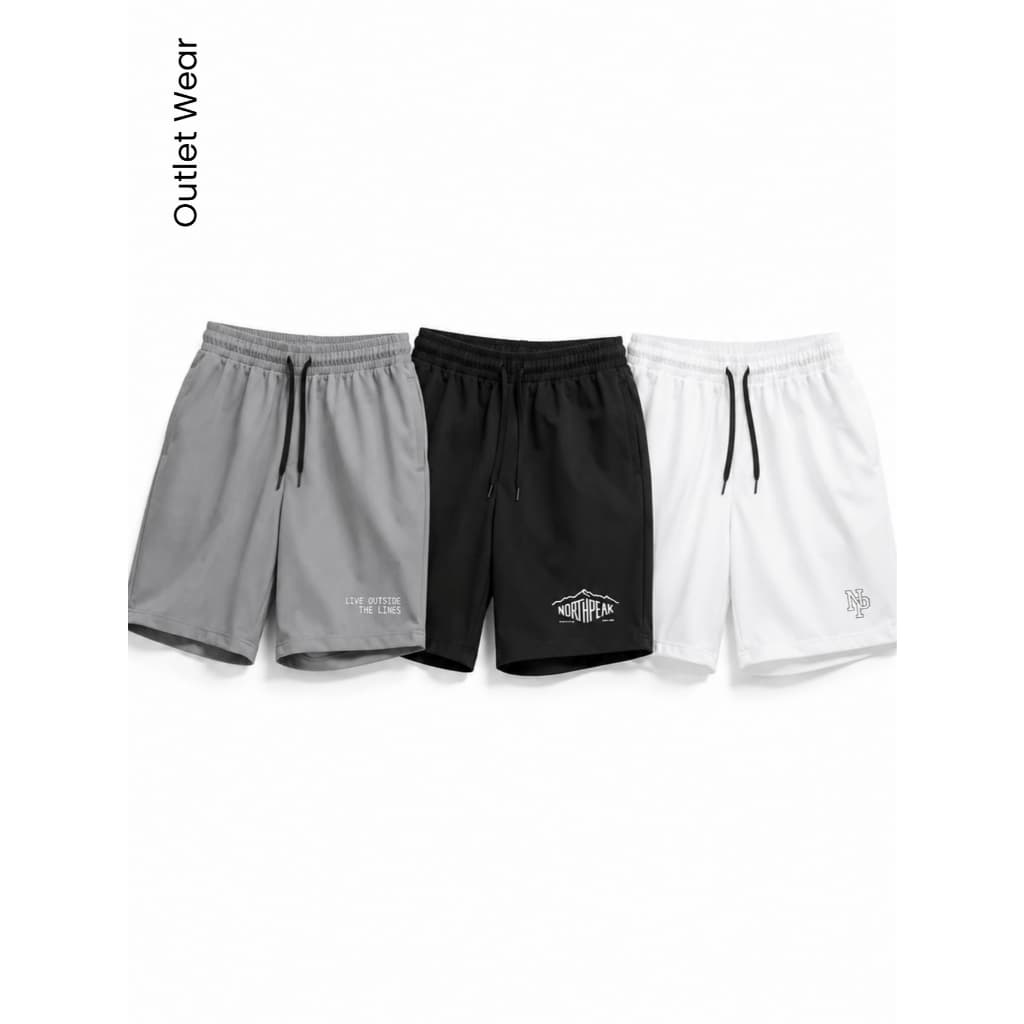Kit 3 Shorts Tactel Masculino Treino Corrida Caminhada Academia Praia Lazer Esportivo