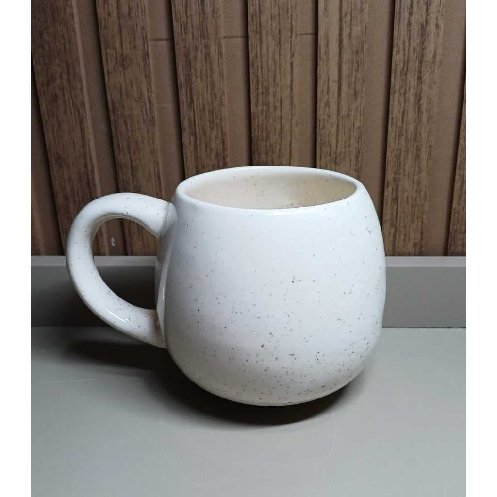 Jogo 6 Xicara Caneca Bojuda Moon 300ml Ceramica Café Chá Chocolate Quente Kit Caneca Oval Moon