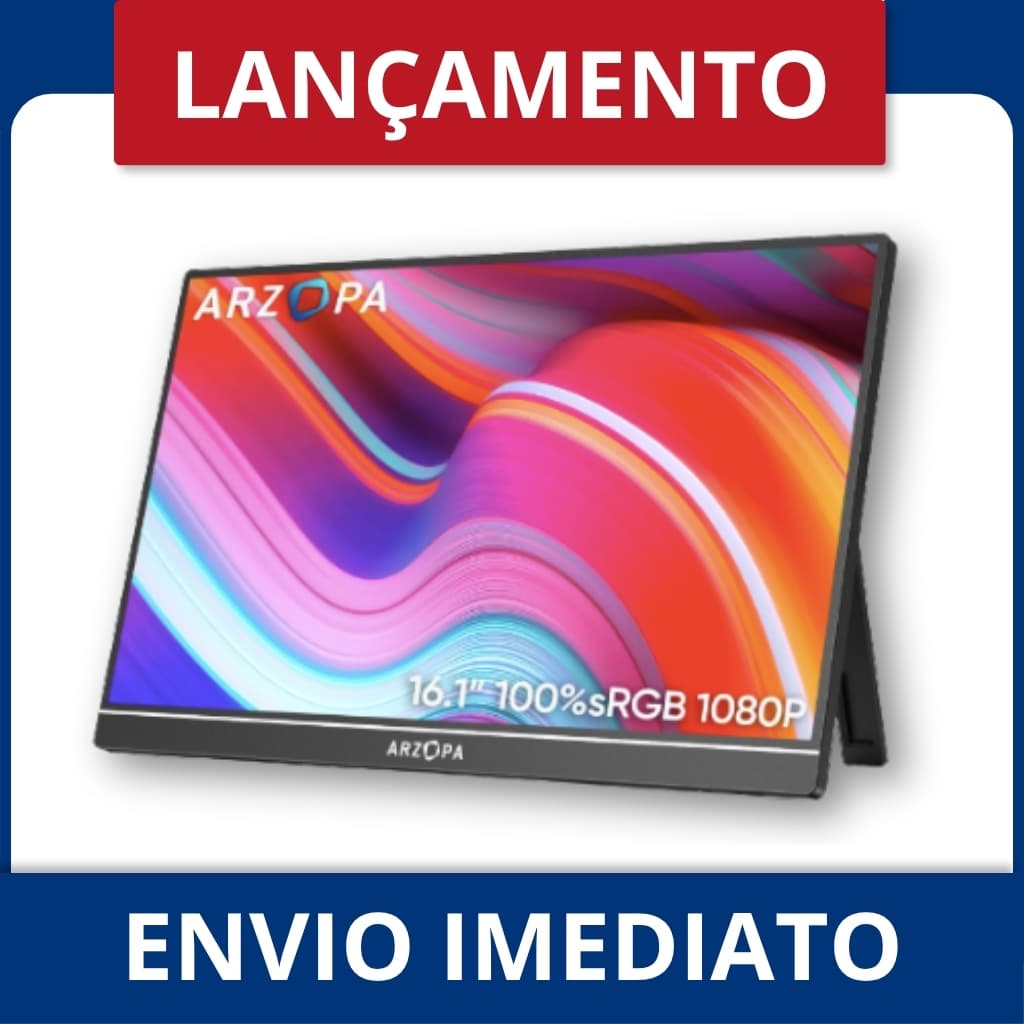 LANÇAMENTO! 2026 Arzopa monitor PORTATIL 2,5K 180 HZ ENVIO RÁPIDO