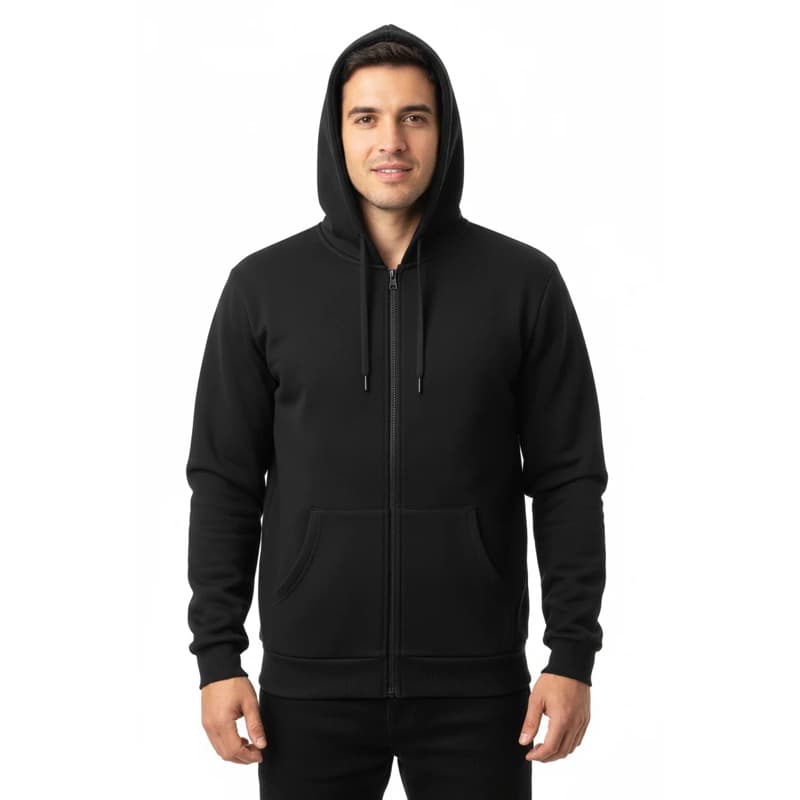 Blusa de frio Masculina Moletom com Zíper Liso agasalho bem quentinho para você pode presentear no dia dos pais