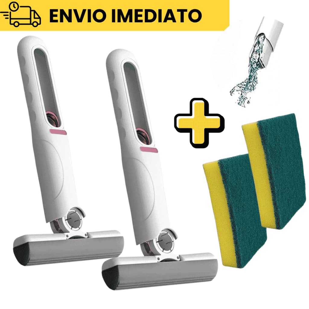 Mini Rodo Esfregão Limpa e Seca Pia, Vidros e Espelhos
