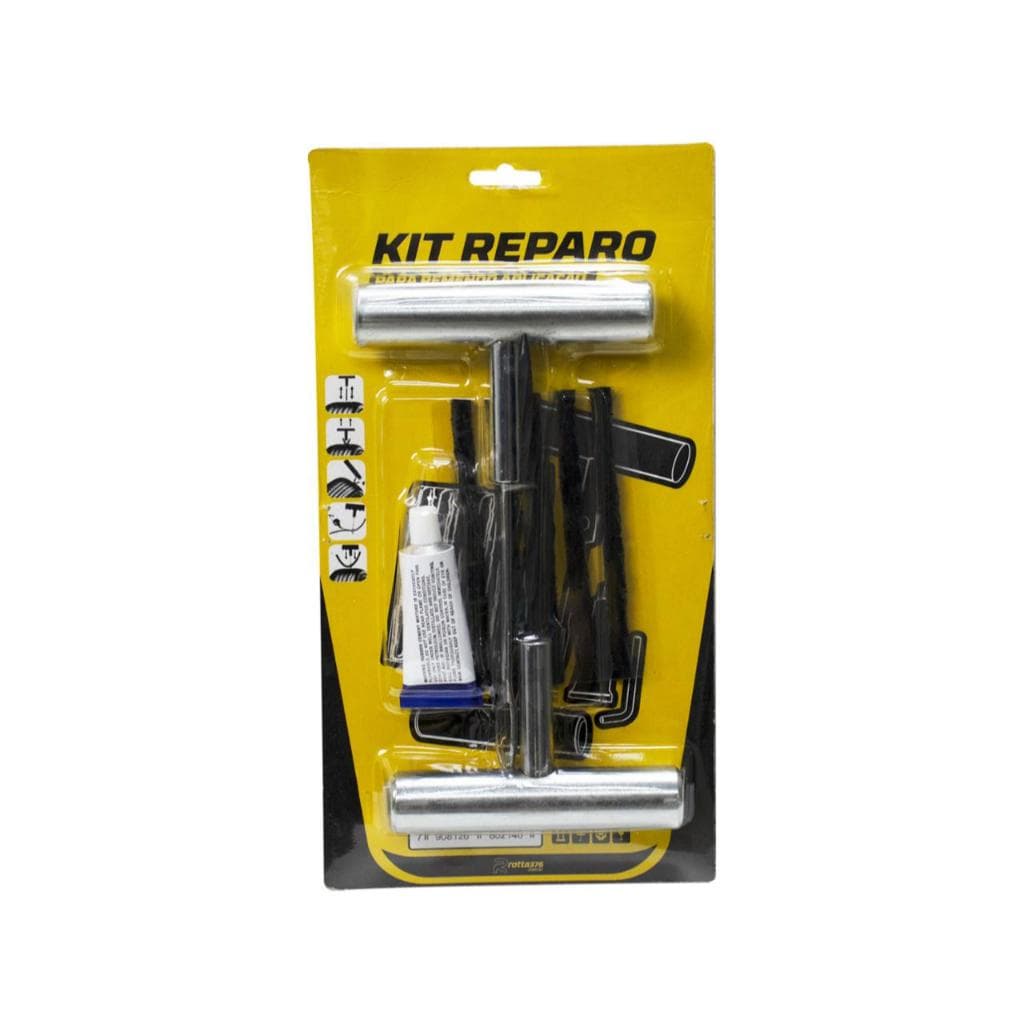 Kit Reparo Pneu Sem Câmara Macarrão Carro Moto Universal