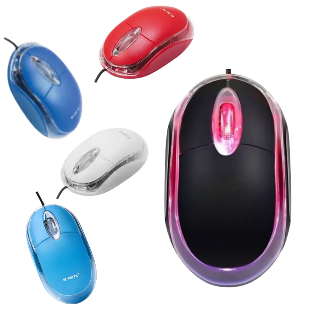 Mouse Óptico Atacado 5 Unidades