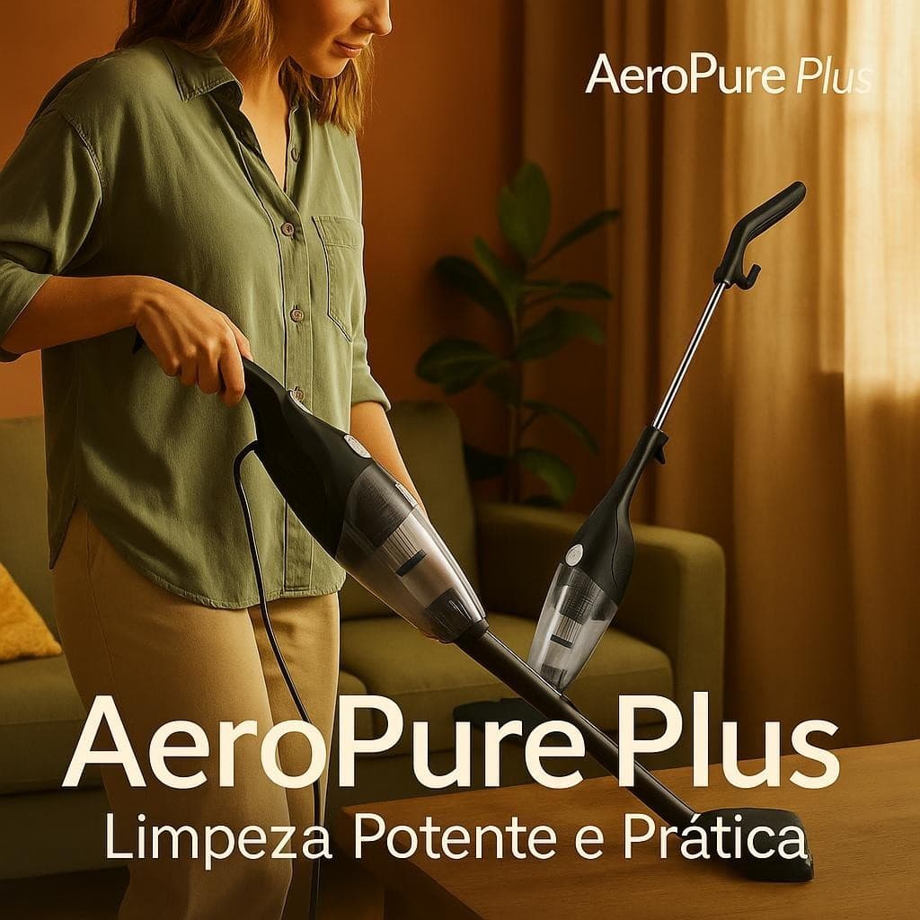 Aspirador Portátil Vertical 2 em 1 Filtro HEPA 220V