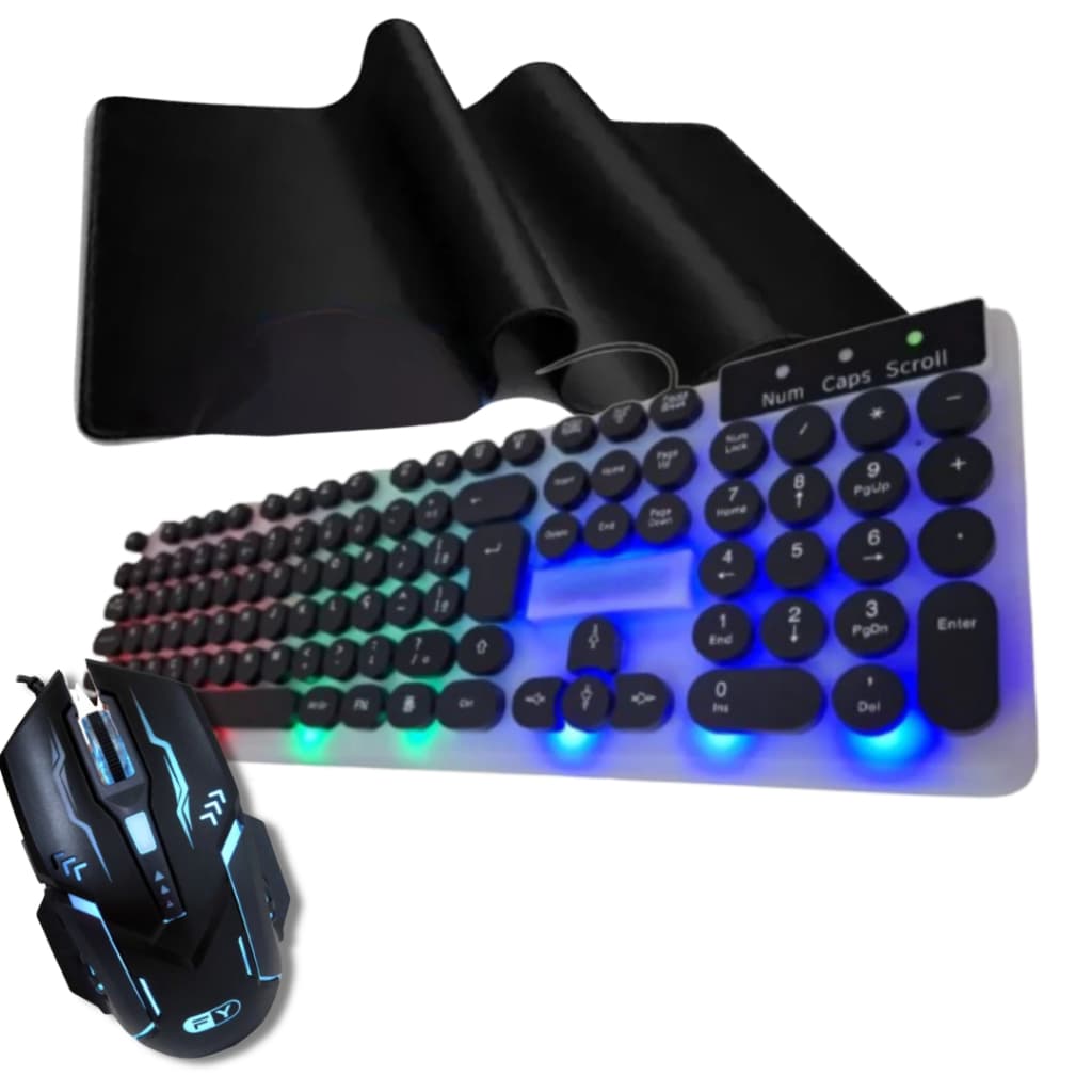 Kit Gamer Teclado Mouse 3200dpi Mouse Pad Extra Grande Haiz