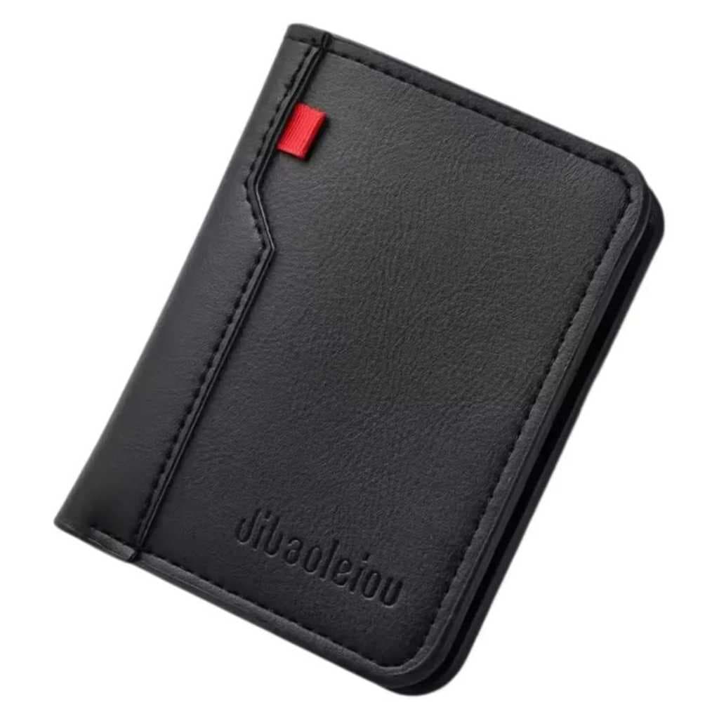 Carteira De Couro Masculina Pequena Mini Slim Porta Cnh