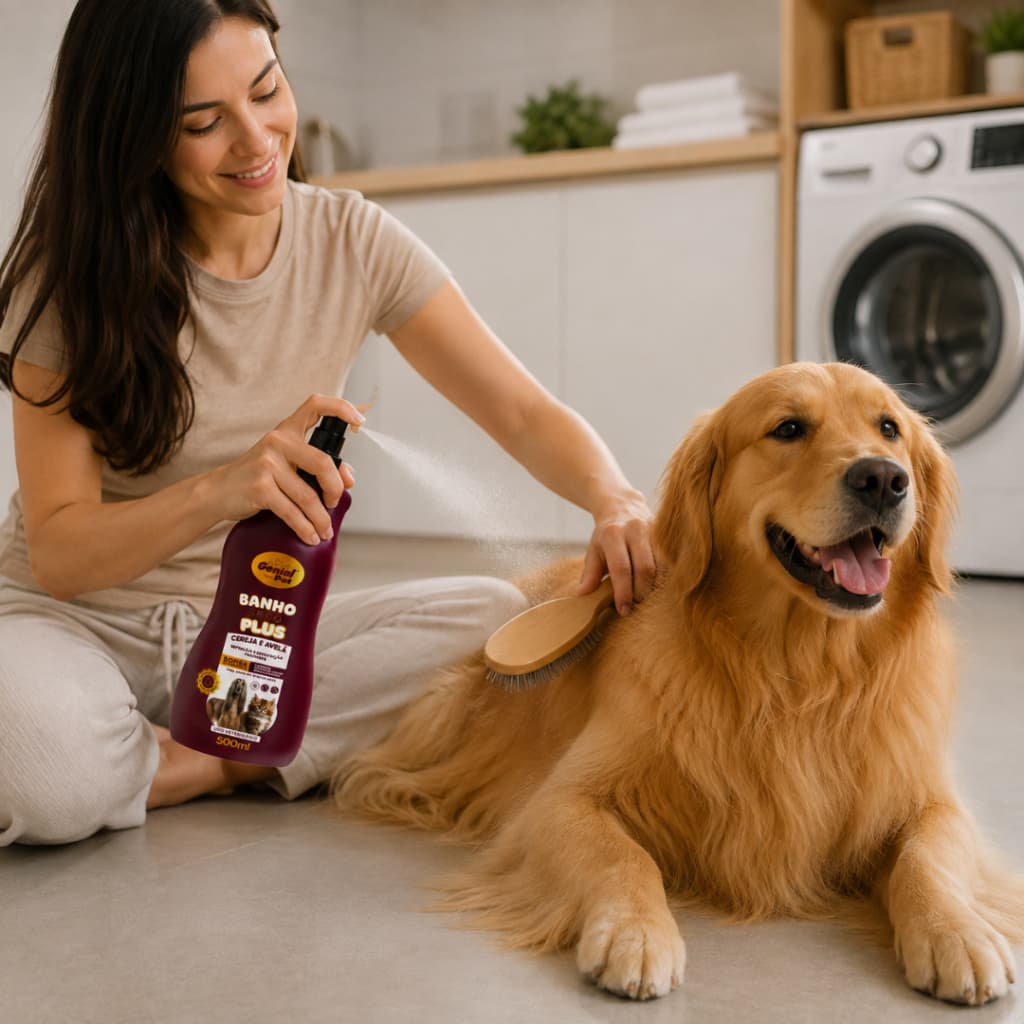 Banho Seco Plus Cereja & Avelã 500ml Cães Gatos