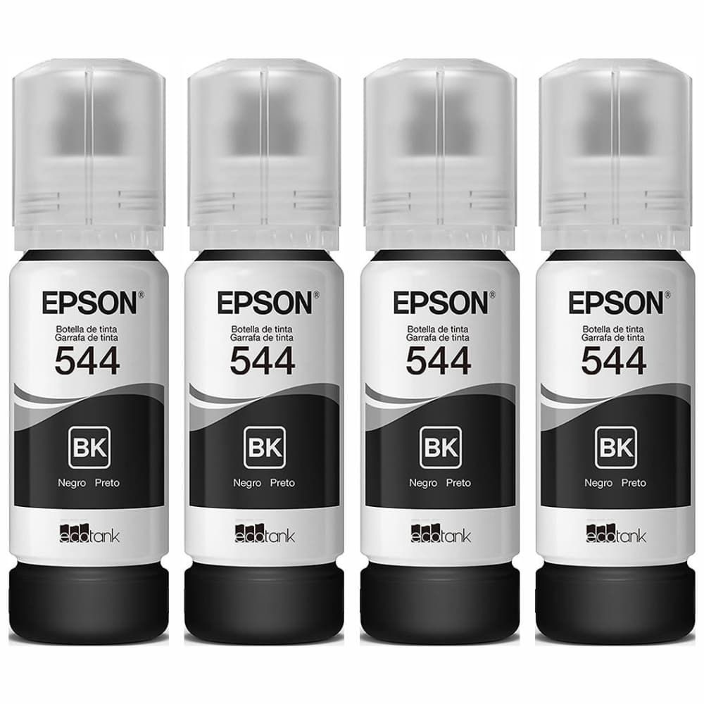 Kit 04 Tinta T544 L3150 L3250 L3210 Preto