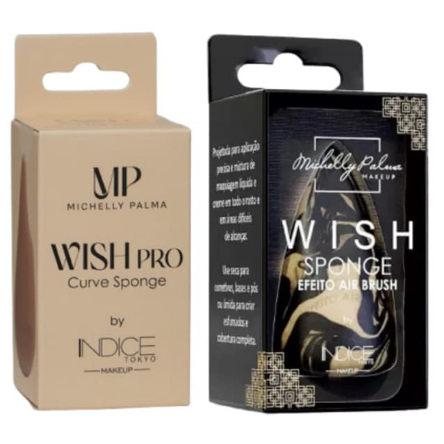Kit esponja curve + esponja wish efeito air brush Michelly Palma u