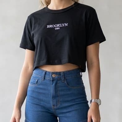 kit 3 Cropped Feminino básico Cropped confortável para seu dia cropped  academia Cropped canelado Cropped manga curta