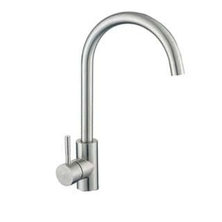 Torneira Cozinha Gourmet Monocomando Aço Inox Escovado Misturador Quente Frio Luxo Bancada