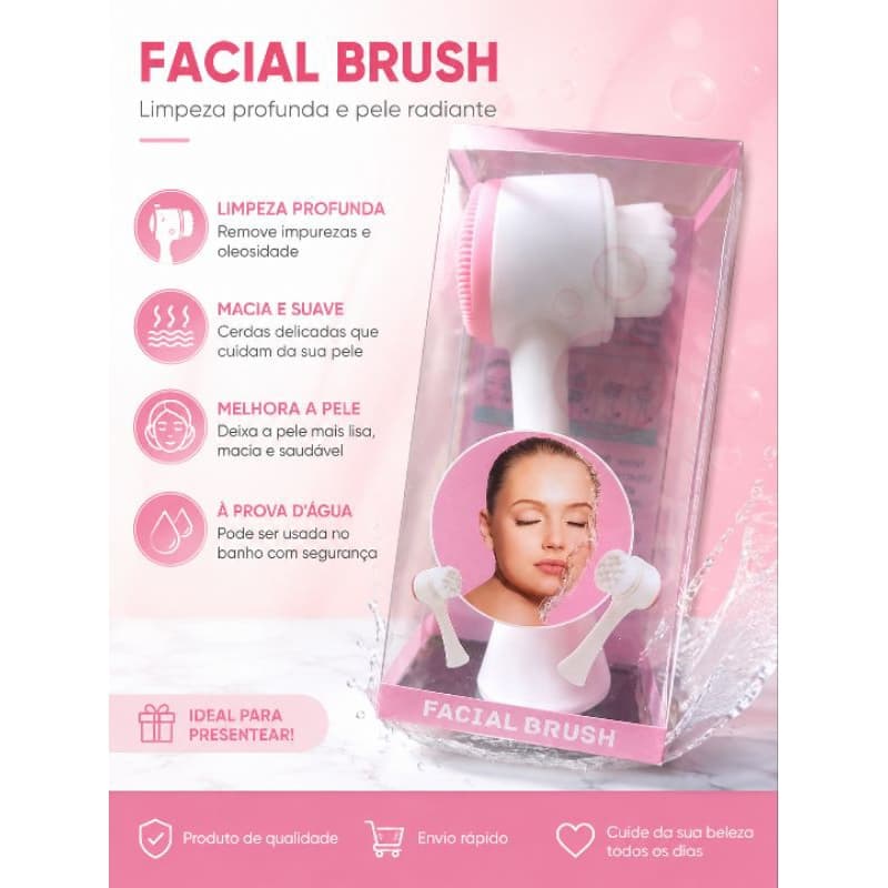 Escova Facial Manual – Facial Brush cores sortidas