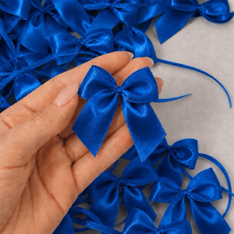 Laço cetim com fitilho amarração azul caneta Nº5 lembranças decoração esfera  meninos mimos brindes royal presentes