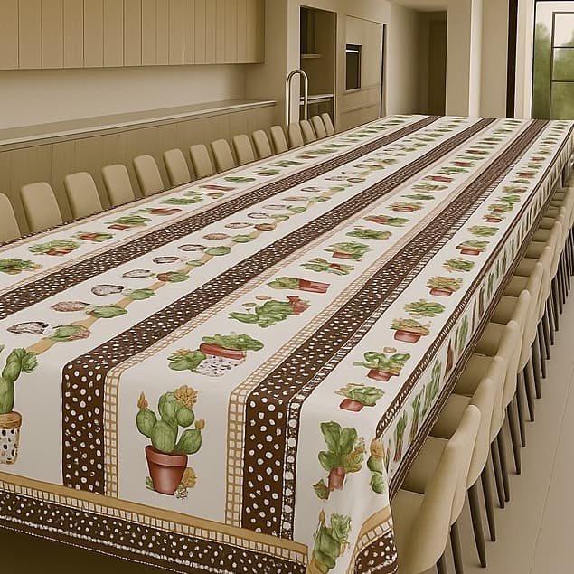 Toalha de Mesa Oxford Estampada Retangular Quadrada Todos Tamanhos Decorativa Cozinha Sala de Jantar