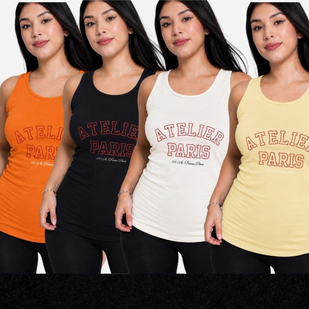 Regata Comprida 100% Algodão Feminina Estampada Verão