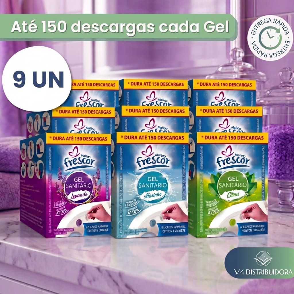 Kit Gel Adesivo Sanitário para Vaso Sanitário Unidades Perfumado