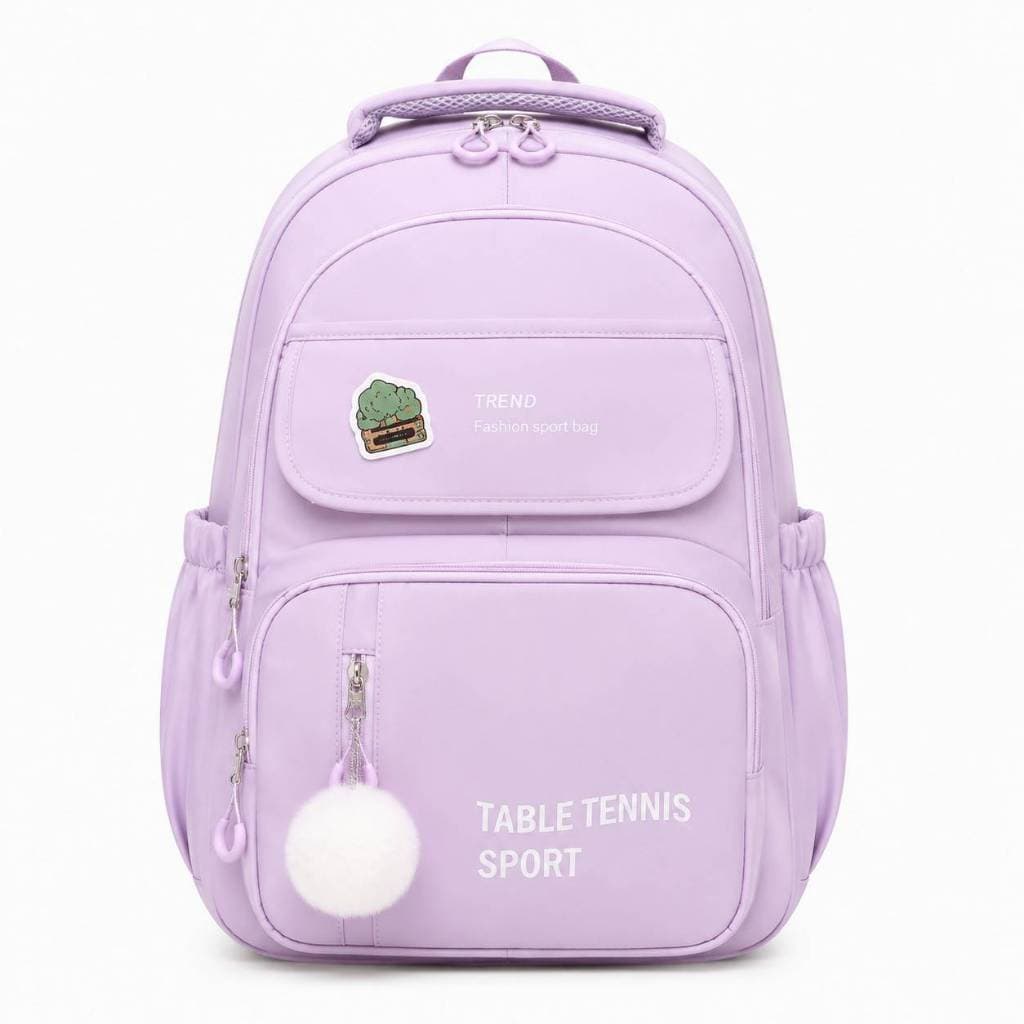 Mochila Escolar Feminina Juvenil Grande Capacidade Fofa Com Pingente E Compartimentos Para Escola Faculdade Dia a Dia