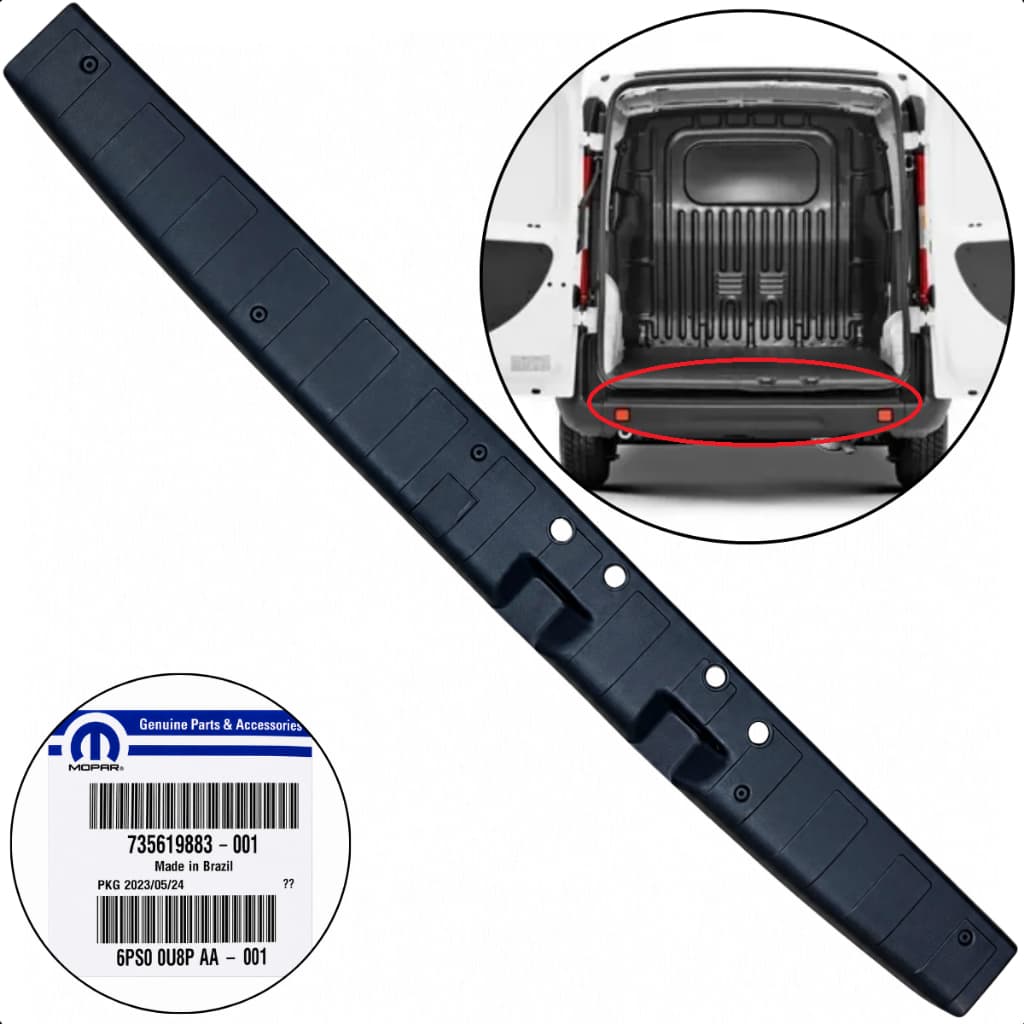 Moldura Soleira Porta Malas Fiat Doblo 2002 A 2021 Original 735619883 Mopar