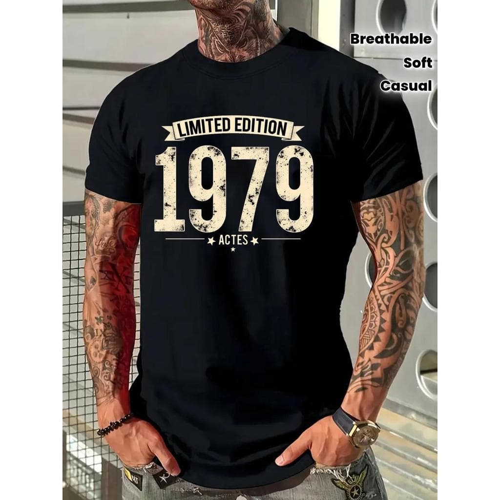 Camiseta Limited Edition 1979 – Estilo Vintage e Conforto para o Dia a Dia